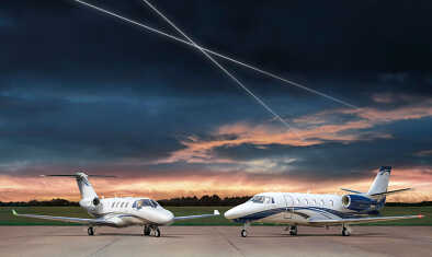 Cessnas eleganter Midsize Jet: Der Cessna Citation XLS auf der Startbahn Cessnas eleganter Midsize Jet: Der Cessna Citation XLS auf der Startbahn