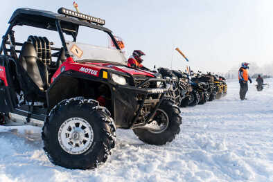 Buggy Waiting hat den Start des Trails in St. Moritz gefressen Buggy Waiting hat den Start des Trails in St. Moritz gefressen