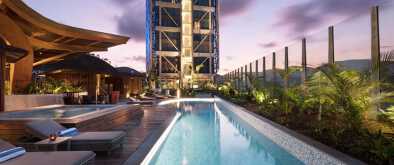 Exterior pool of the Hilton Port Moresby Exterior pool of the Hilton Port Moresby