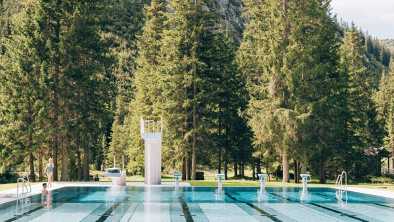 a swimming pool in a forest in lech a swimming pool in a forest in lech