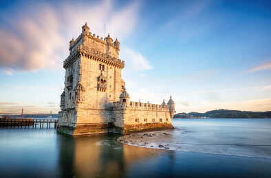 Lisbona, torre di Belem - fiume Tago, Portogallo Lisbona, torre di Belem - fiume Tago, Portogallo