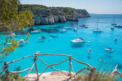 Cala Macarella Natural Beach in Menorca Cala Macarella Natural Beach in Menorca