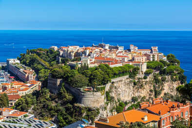 Monaco vista aerea di "Le rocher" Monaco vista aerea di "Le rocher"