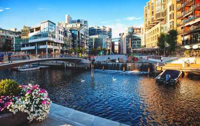 Il porto di Oslo in Norvegia è una delle grandi attrazioni di Oslo. Si trova sul fiordo di Oslo a Oslo, Norvegia. Il porto di Oslo in Norvegia è una delle grandi attrazioni di Oslo. Si trova sul fiordo di Oslo a Oslo, Norvegia.