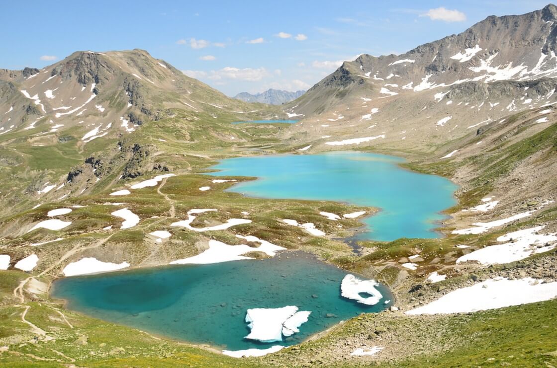 Hike in the grisons mountains to the beautiful mountain lakes near davos klosters. Joeriseen. Wanderlust. Nice view