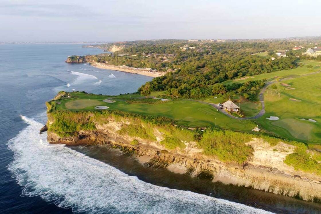 New Kuta Golf Course on a cliff