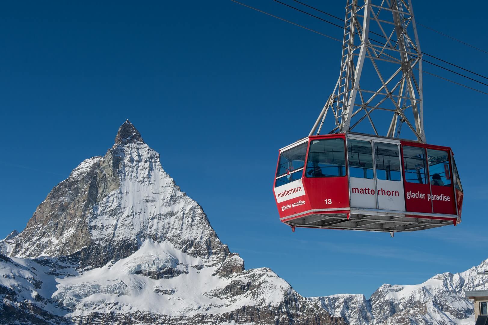 Téléphérique pour Matterhorn Glacier Paradise à Zermatt, Suisse
