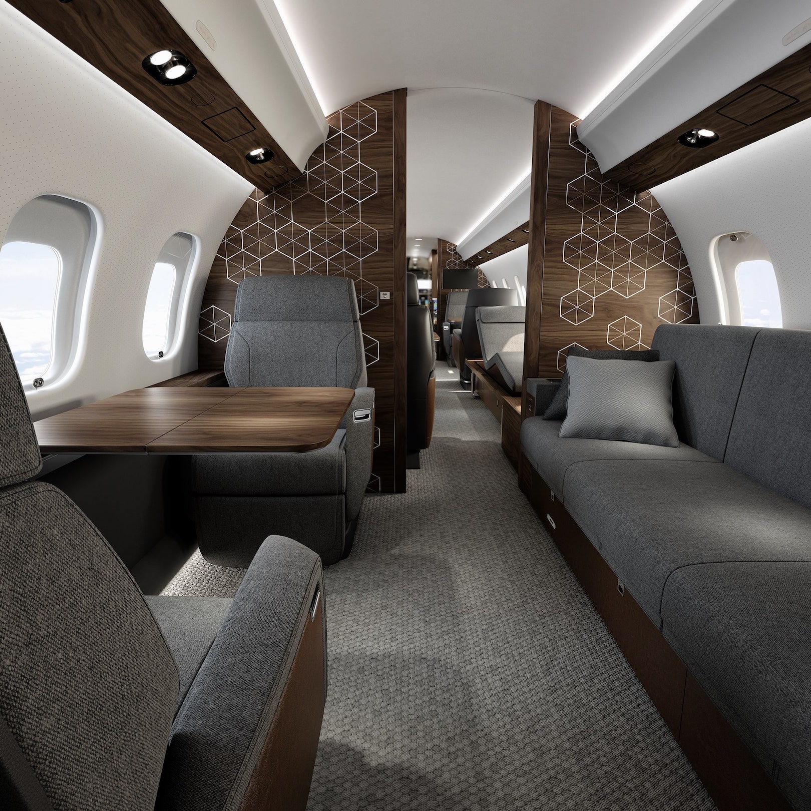 Роскошь, комфорт и уединение: Личный люкс в Bombardier Global 6500