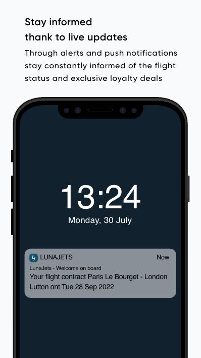 LunaJets mobile app screenshot 8