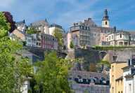 Photo of the roofs of the city of Luxembourg city in Luxembourg