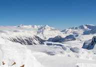 Vue des montagnes enneigées Whistler au Canada
