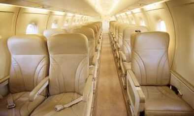 Turboprop Airliner Dornier 328 Turboprop interior design configuration perfect for large groups travelling private on short-haul flights