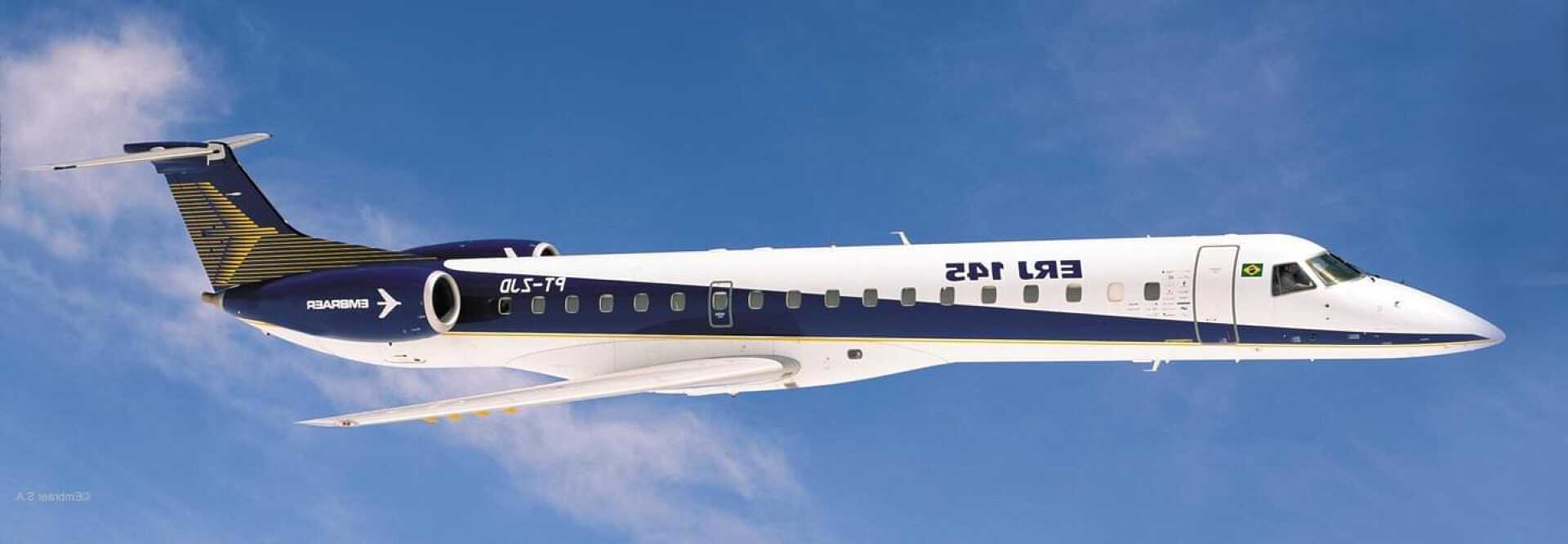 Regional Airliner Embraer ERJ 145 to charter for private aviation flights with LunaJets for reliability and durability, short-haul flights, groups