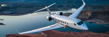 Long Range Business Jet Gulfstream G650 to charter for private aviation flights with LunaJets  for high performance, silent, steady, relaxing