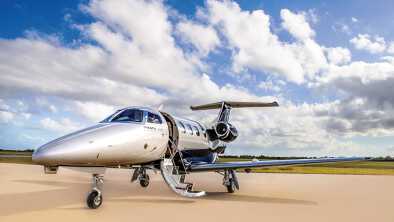 Embraer's paste jets for business flights: The Phenom 100 on the runway