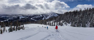 Skifahren in Big Sky, Montana