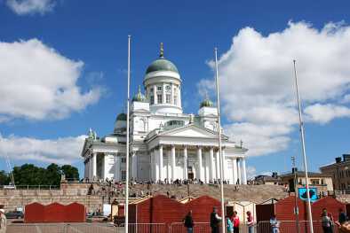 Cathédrale d'Helsinki, construite au 19ème siècle. Site touristique incontournable à Helsinki.