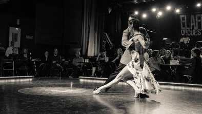 Tango at an upscale milonga