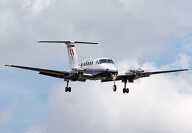 Turboprop Beechcraft King Air 200 to charter with Lunajets perfect for short-haul flights, ideal for small and isolated airfields