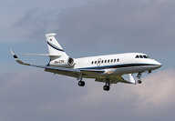 Large Business Jet Dassault Falcon 2000LX to charter for private aviation flights with LunaJets for  increased performance, efficiency, comfort
