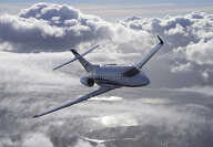 Midsize Jet Hawker Beechcraft 850XP to charter for private flights with LunaJets, sleek design for improved performance, great range