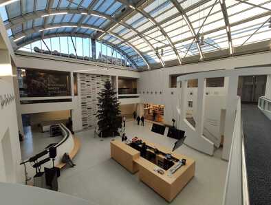 Museo Nazionale Germanico (Germanisches Nationalmusem) a Norimberga, Germania. Sala d'ingresso