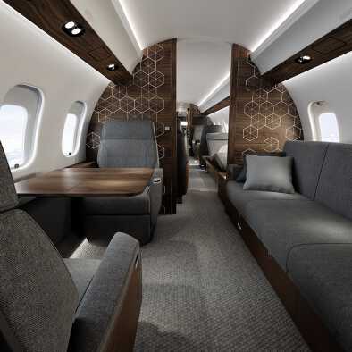 Luxus, Komfort und Privatsphäre: Die Private Suite im Bombardier Global 6500 