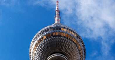 a picture of the tower 360-degree in Berlin, germany.
