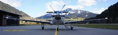 vista frontal del pilatus pc-12