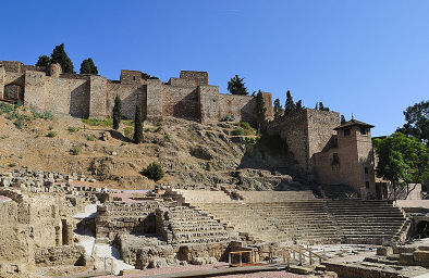 exterior walls of alcazaba. Best excursions in Malaga