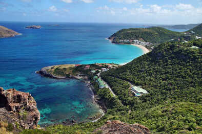 La Petite Anse y Anse des Flamands, Bahía de Colombier, St Barths La Petite Anse y Anse des Flamands, Bahía de Colombier, St Barths