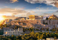 sunset in athens