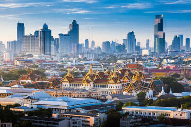 Beautiful skyline of bangkok