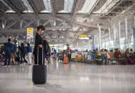 Busy airport Busy airport