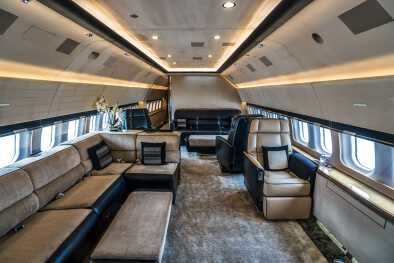 Cabina del business jet Boeing Cabina del business jet Boeing