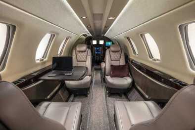 Cabine de l'avion du Citation CJ4 Cabine de l'avion du Citation CJ4