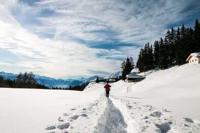 caminatas en la nieve