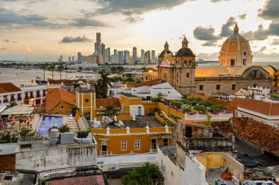 birdview of Cartagena