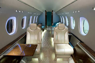 La cabine luxueuse du Cessna Citation Latitude