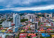 Veduta aerea della città di San José in Costa Rica