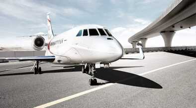 Dassault Falcon 2000LXS at the airport Dassault Falcon 2000LXS at the airport