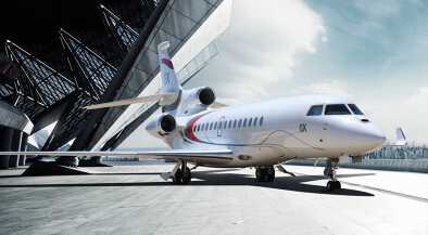 Dassault Falcon 8X at the airport Dassault Falcon 8X at the airport