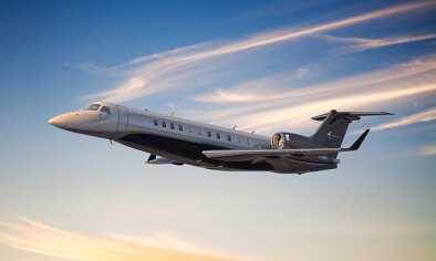 Un Legacy 650E en vol Un Legacy 650E en vol