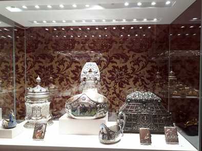 Interior of the Shuvalov Palace, which houses the Fabergé Museum in St. Petersburg. Interior of the Shuvalov Palace, which houses the Fabergé Museum in St. Petersburg.