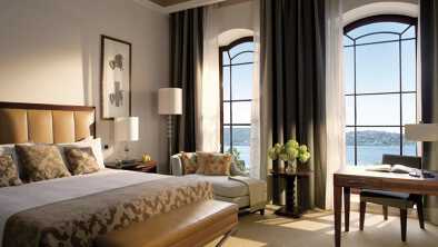a room with views. Four Seasons Hotel Istanbul at the Bosphorus