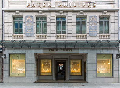 Un punto de venta de Patek Philippe, Ginebra, Suiza. Un reloj Patek fue vendido por Sotherbys en 1999 por 11 millones de dólares, entonces el reloj más caro jamás vendido