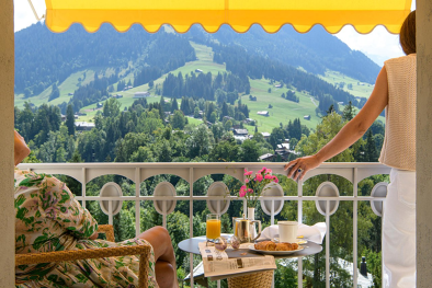 Mountain views from the gstaad palace
