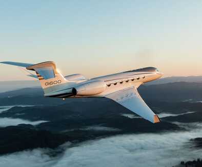 El gulfstream 600 en pleno vuelo El gulfstream 600 en pleno vuelo