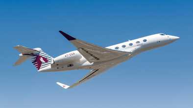 Gulfstream G550 en vuelo Gulfstream G550 en vuelo