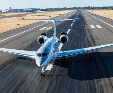 Gulfstream G650ER beim Abflug Gulfstream G650ER beim Abflug